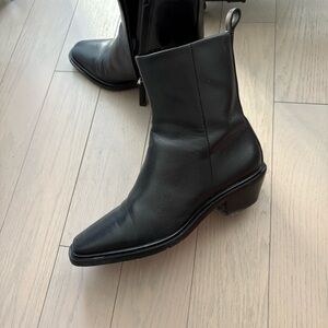 Everlane Classic Black Ankle Booties